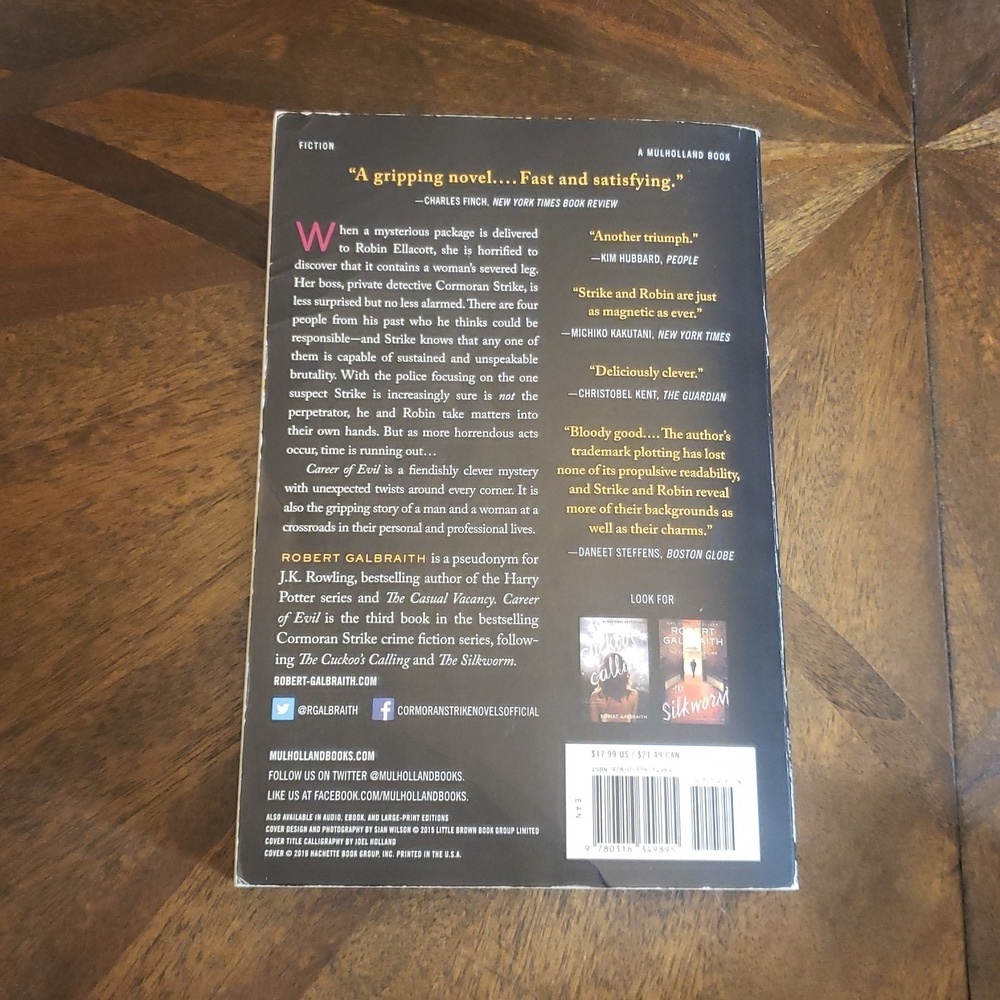 Robert Galbraith Book Set - Black and Red Covers - Picture 6 of 12